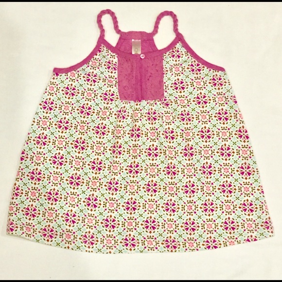 Girls Spaghetti Strap Tank Top w/ Mandala Pattern - Picture 2 of 2